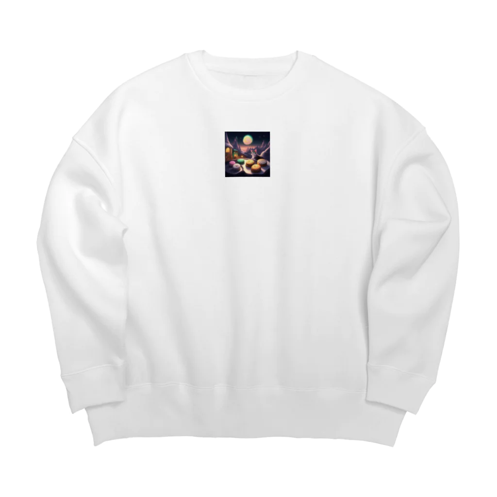 san333333333のNeko Sweets Big Crew Neck Sweatshirt