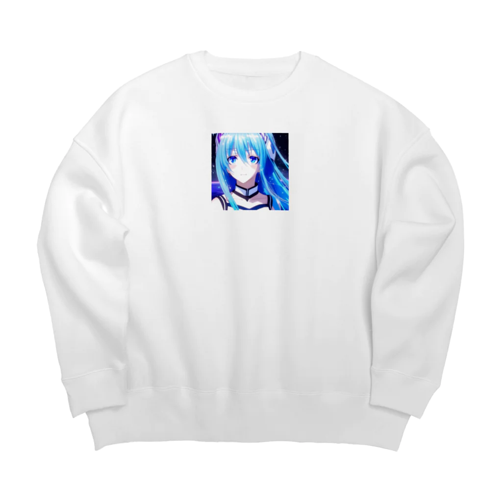 the blue seasonのるな (Luna) Big Crew Neck Sweatshirt