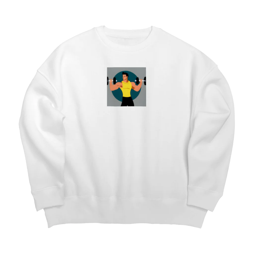 フィットネスパパの筋トレ欲爆上げグッズ Big Crew Neck Sweatshirt