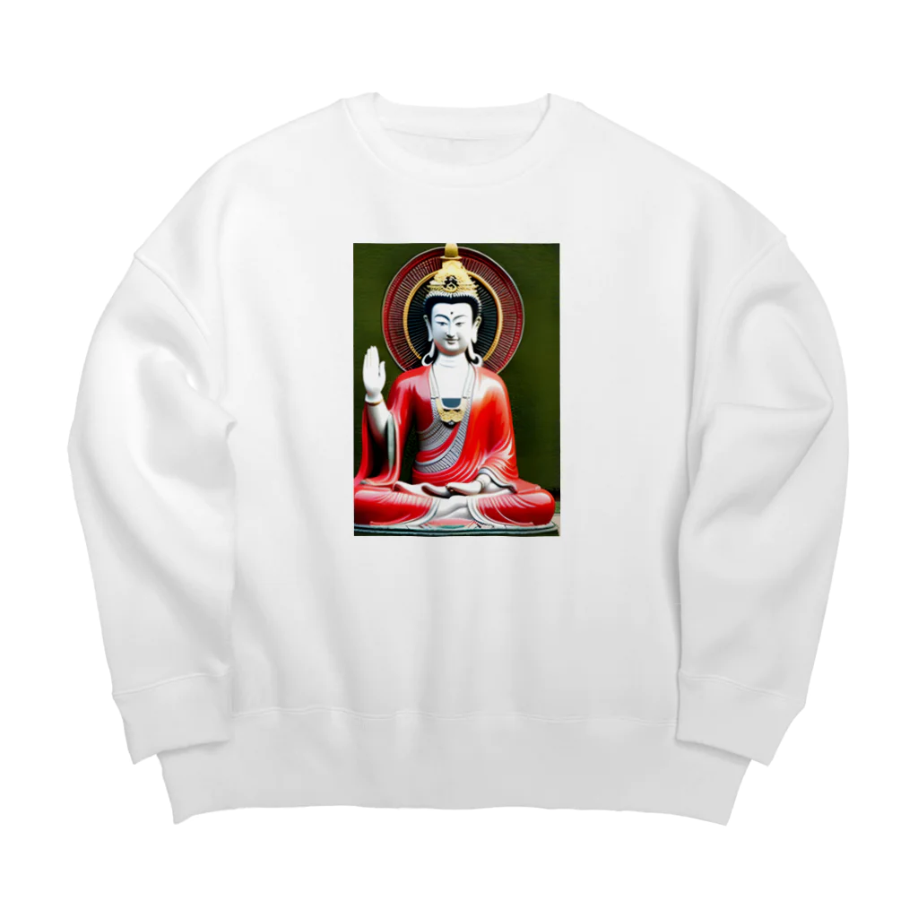 Ikaponneの妙法蓮華経観世音菩薩普問品 Big Crew Neck Sweatshirt