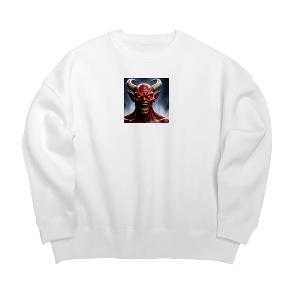 cyatarou__Rozeの悪魔のイブリース Big Crew Neck Sweatshirt