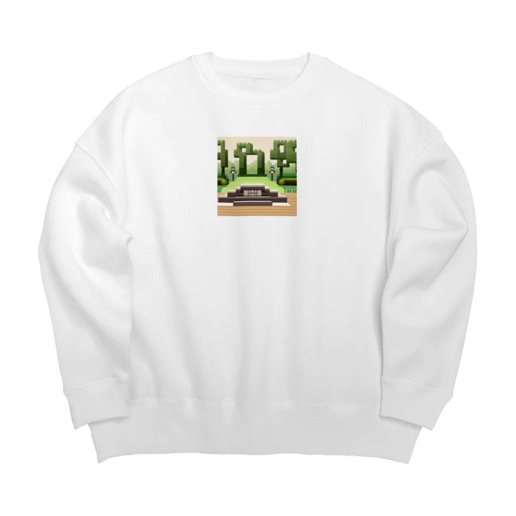 cunissaのドット絵古の祭壇 Big Crew Neck Sweatshirt