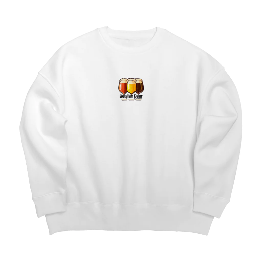 ベルギービールバー麦酒本舗公式グッズの3Belgian Beers Big Crew Neck Sweatshirt