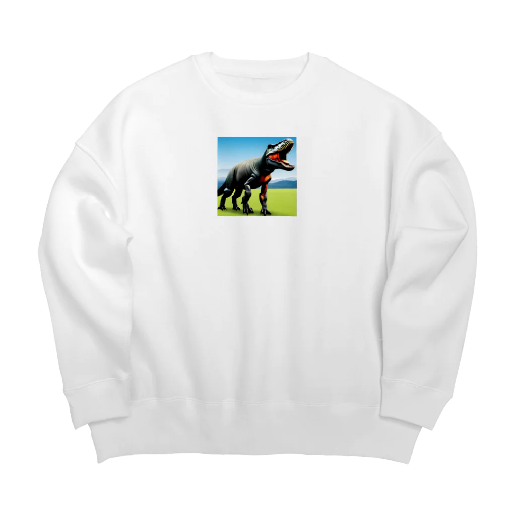 サウルス工房のティラノサウルス Big Crew Neck Sweatshirt