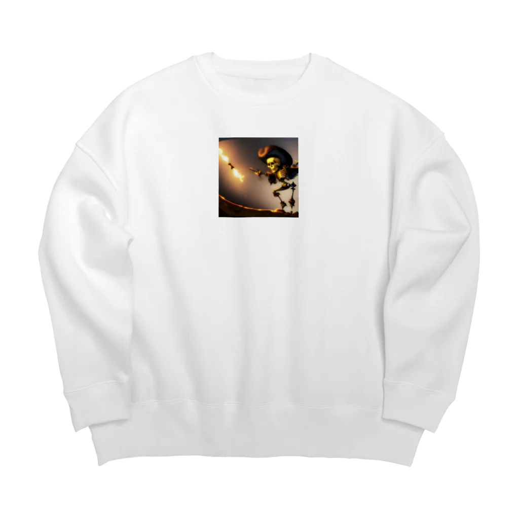 Bankaiの海賊骸骨 Big Crew Neck Sweatshirt