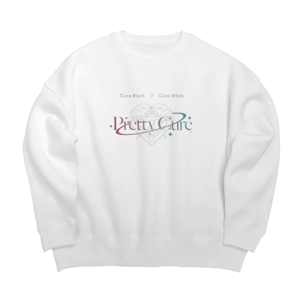 ふたりはプリキュア SUZURI限定ショップのビッグシルエットスウェット デザインロゴ Big Crew Neck Sweatshirt