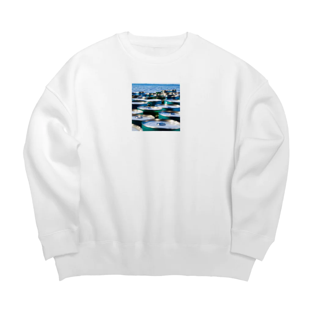 クリエイティブキャンパスマンの海への大冒険 Big Crew Neck Sweatshirt