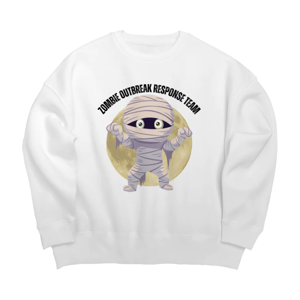 aidhiのハロウィン　かわいいミイラデザインス Big Crew Neck Sweatshirt