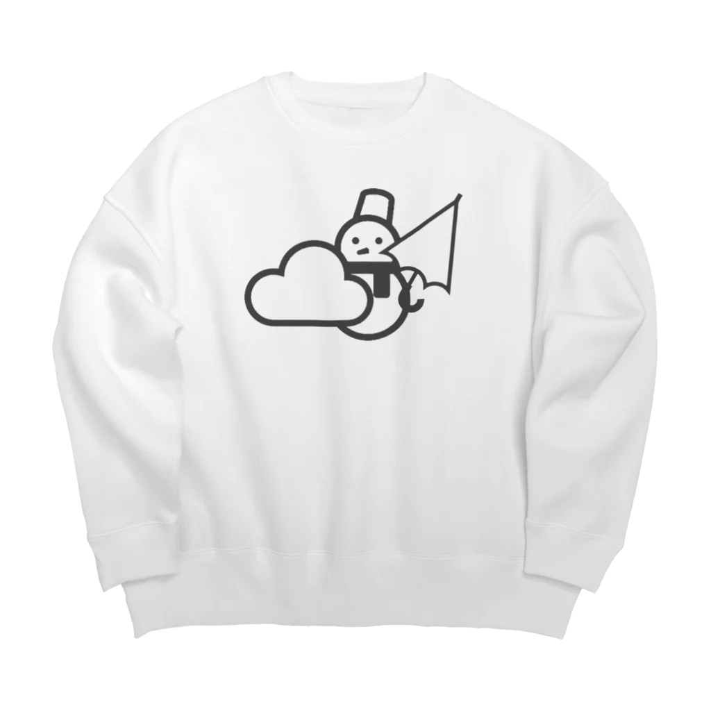 metametalの勇者雪だるま Big Crew Neck Sweatshirt