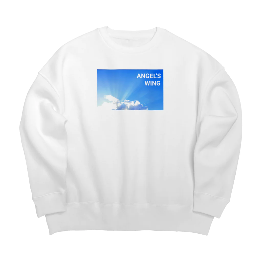 kazu_gの天使の羽！ ANGEL’S  WING Big Crew Neck Sweatshirt