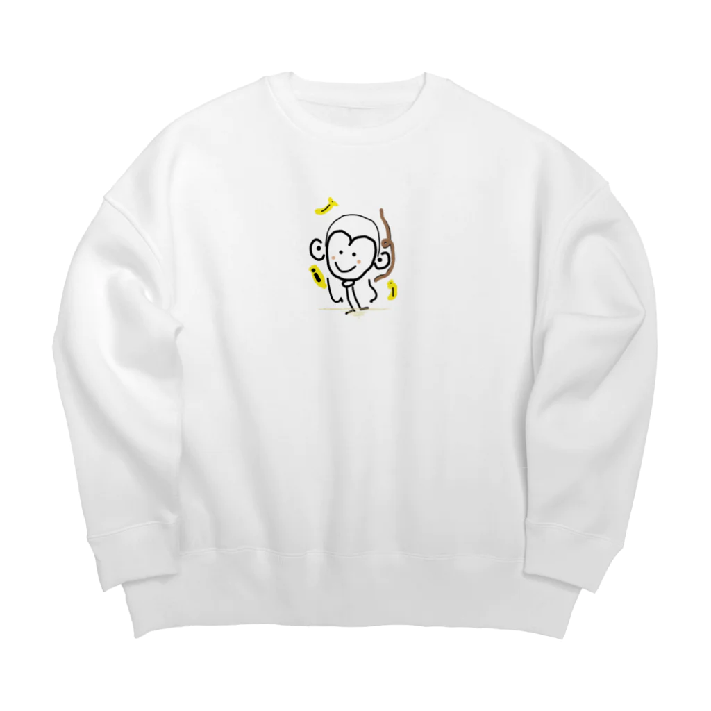 ouhimeのサル Big Crew Neck Sweatshirt