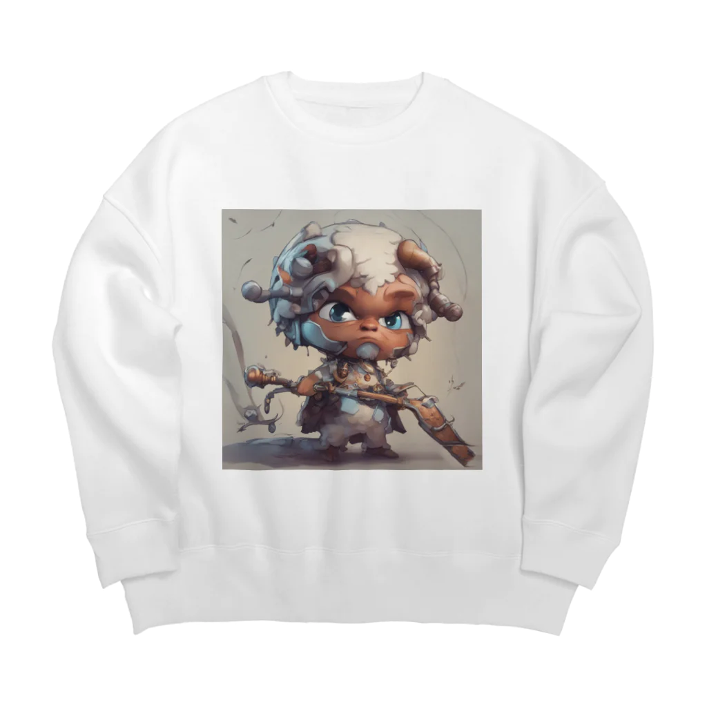 アートエピック (ArtEpic)のひつじの冒険者（プラウド・フリース) Big Crew Neck Sweatshirt