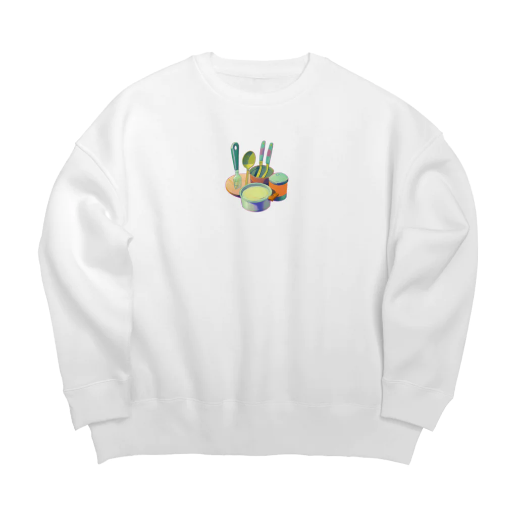 mihara04のキッチン用品 Big Crew Neck Sweatshirt