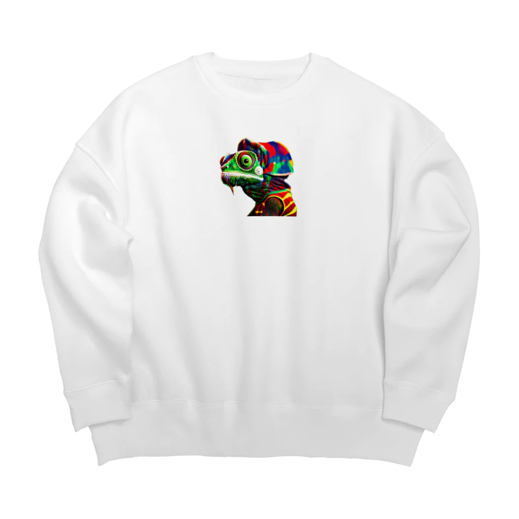 nob10のレゲェカメレオン Big Crew Neck Sweatshirt