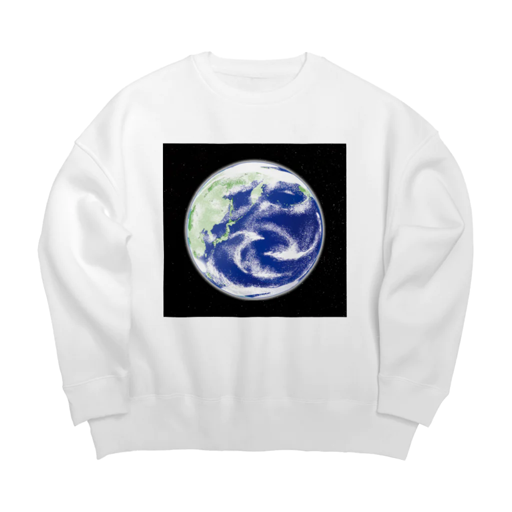 soundmobuの地球と星たち Big Crew Neck Sweatshirt