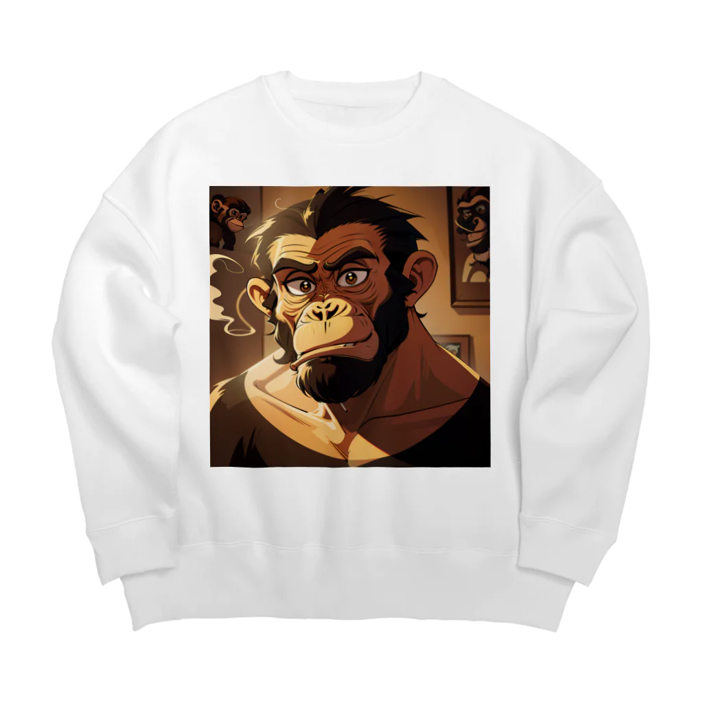 schaalの退屈な類人猿のNFT Big Crew Neck Sweatshirt