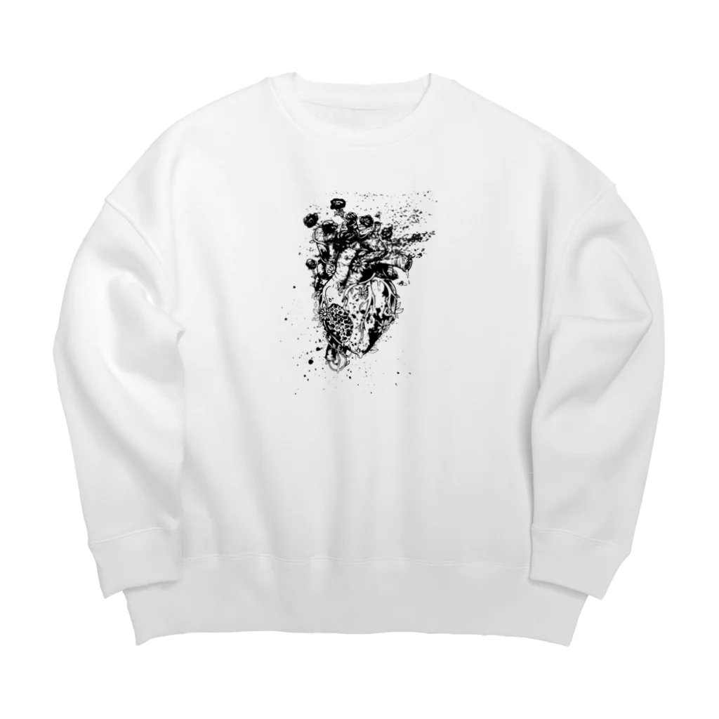 osikatsu-zpのハート Big Crew Neck Sweatshirt