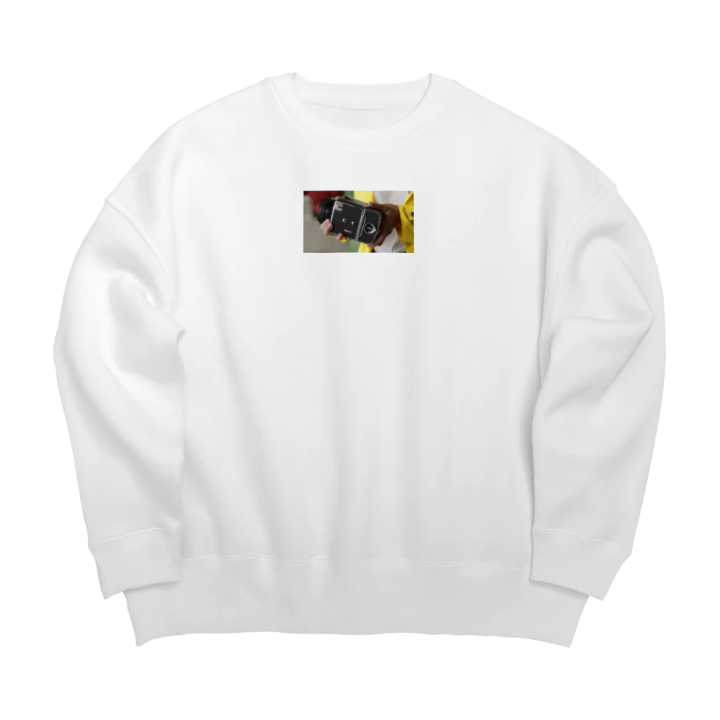 Stylishのカメラのインスピレーション Big Crew Neck Sweatshirt