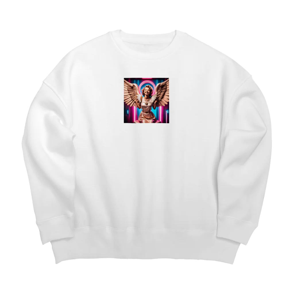 かわちい♡やさんのお姉さんエンジェル✨ Big Crew Neck Sweatshirt