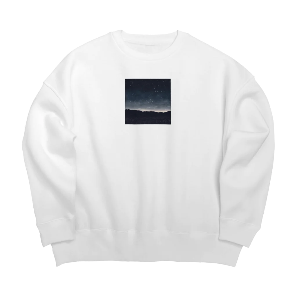 shoki1131の夜空🌌 Big Crew Neck Sweatshirt