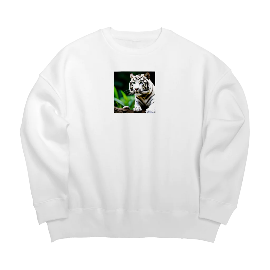 ショップルのホワイトタイガー グッズ プレミアムコレクション Big Crew Neck Sweatshirt