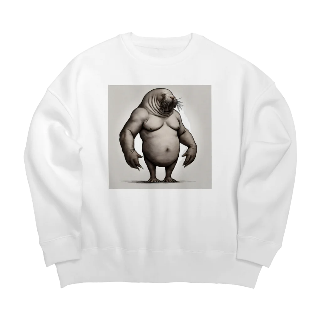 Leanの剛腕なセイウチ Big Crew Neck Sweatshirt