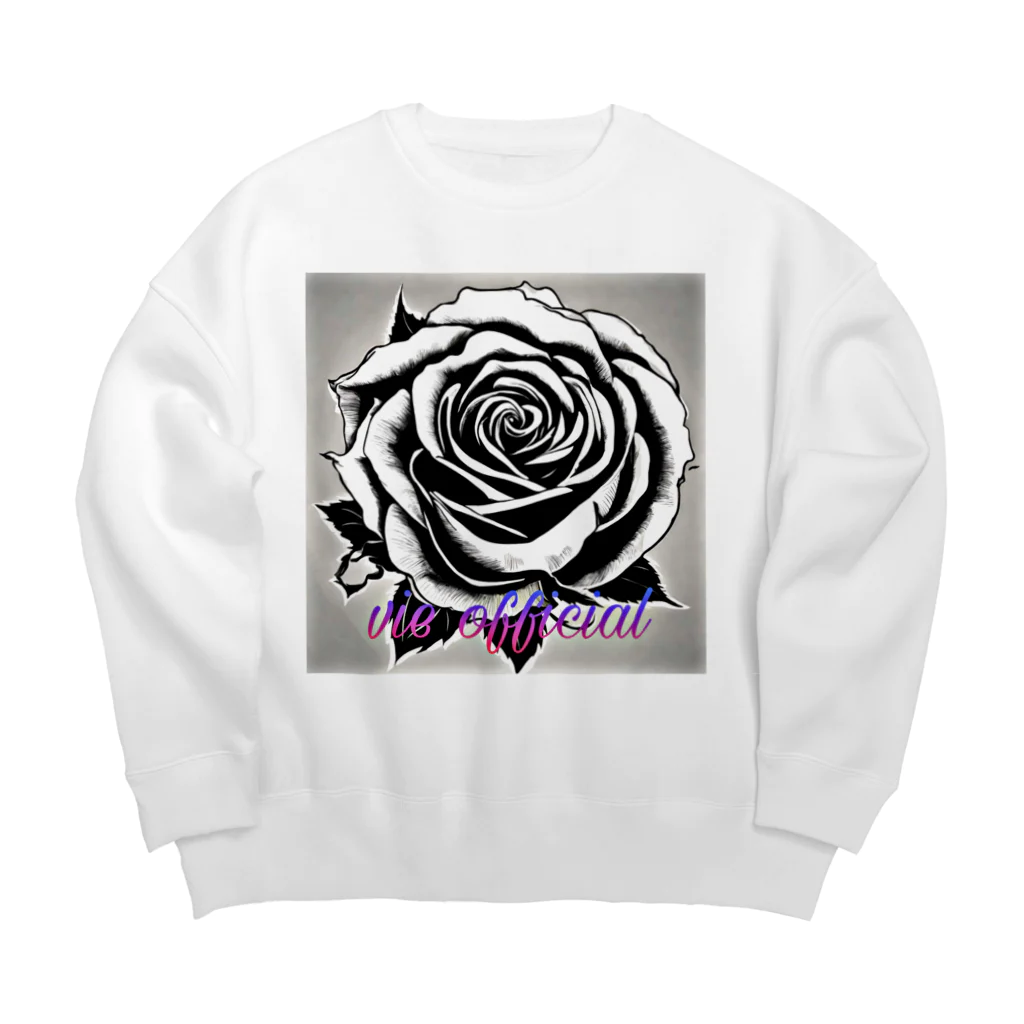 vieのBLACK_rose Big Crew Neck Sweatshirt