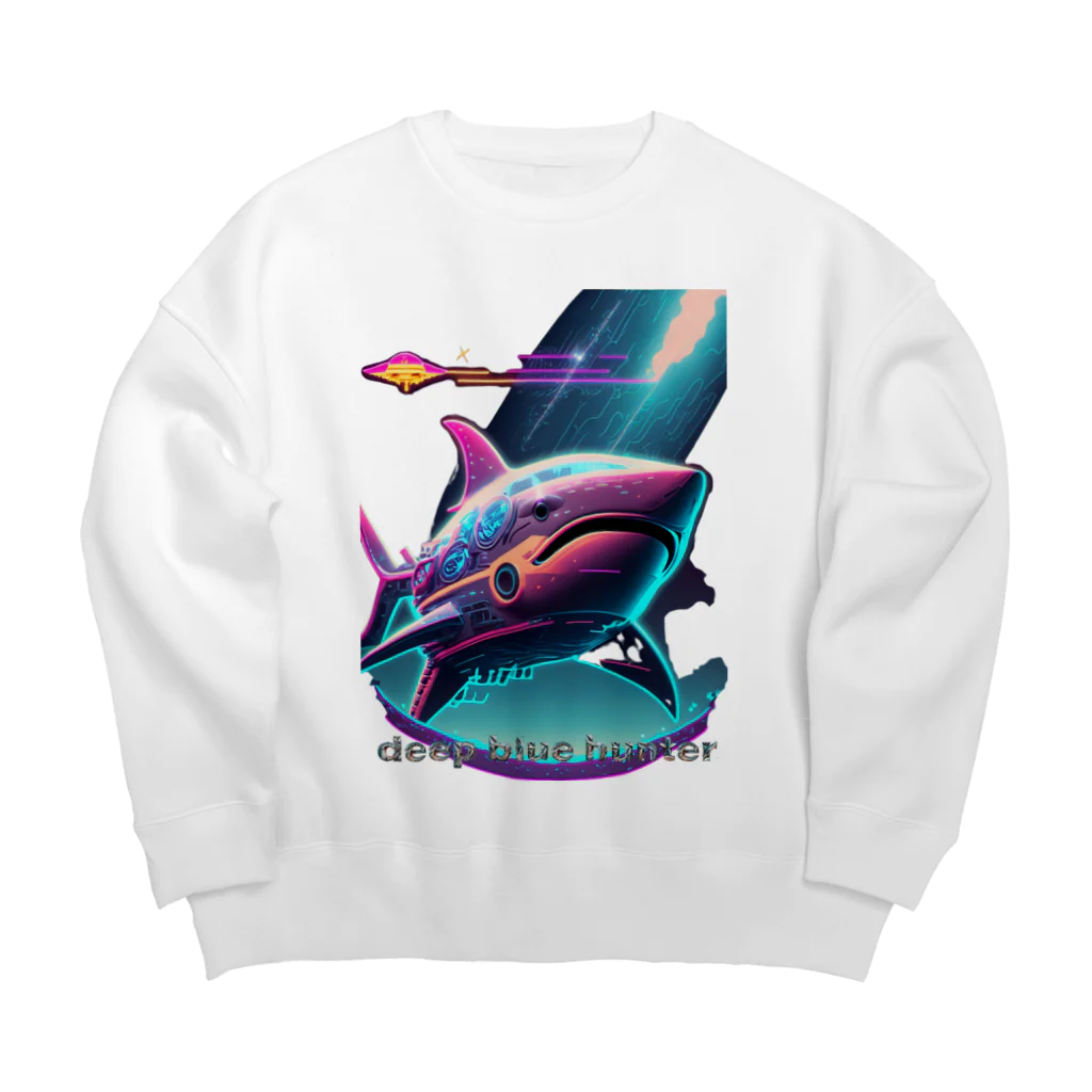 RISE　CEED【オリジナルブランドSHOP】のサメ型宇宙船の奇想天外 Big Crew Neck Sweatshirt