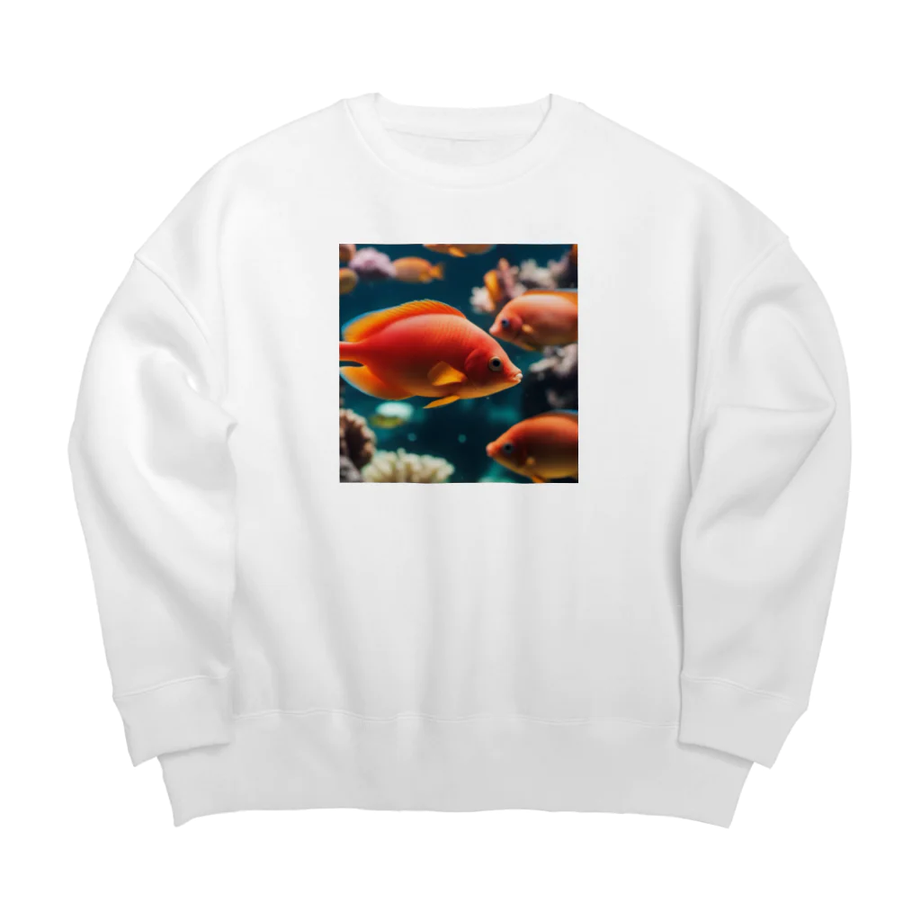 DapperMixの珊瑚の楽園、美魚群グッズ Big Crew Neck Sweatshirt