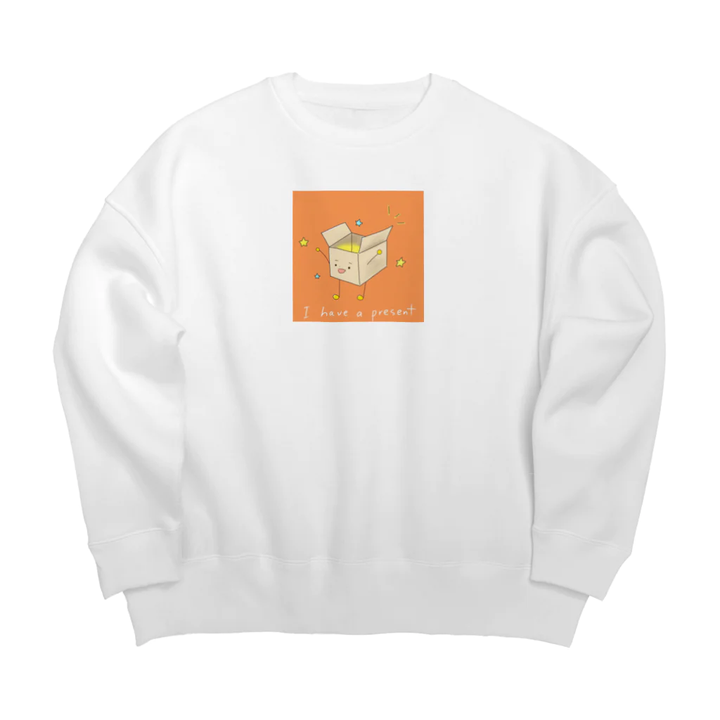 regpekoのI have a present Big Crew Neck Sweatshirt