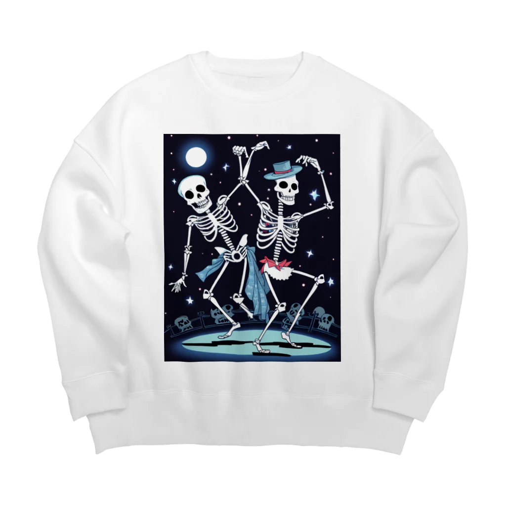 seasun011のハロウィンスケルトンダンス03 Big Crew Neck Sweatshirt