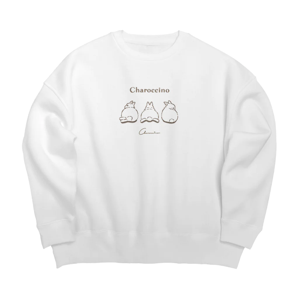 うさぎ雑貨のお店 Charoccinoのうさけちゅ Big Crew Neck Sweatshirt