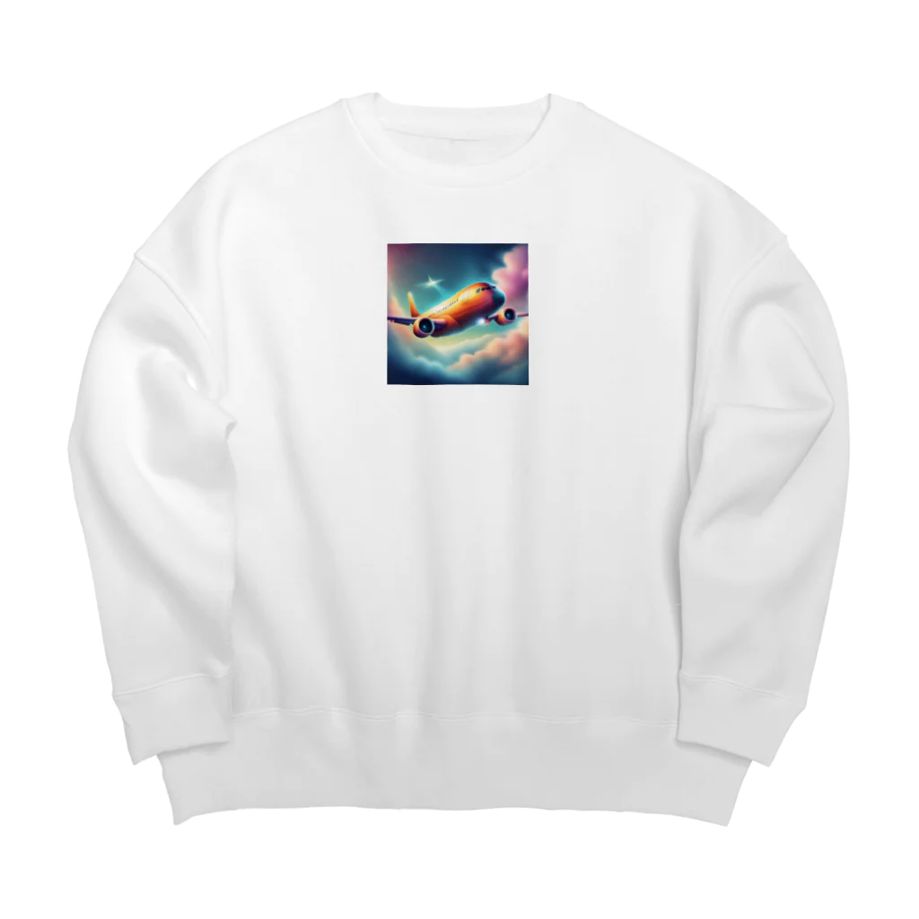 personalの幻想飛行機 Big Crew Neck Sweatshirt