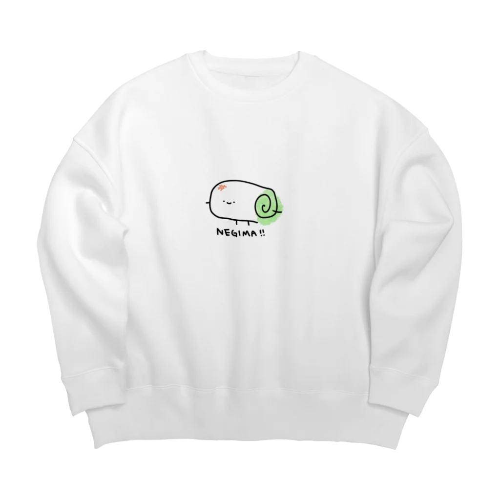 ｳﾉﾒﾉｳのねぎまくん Big Crew Neck Sweatshirt