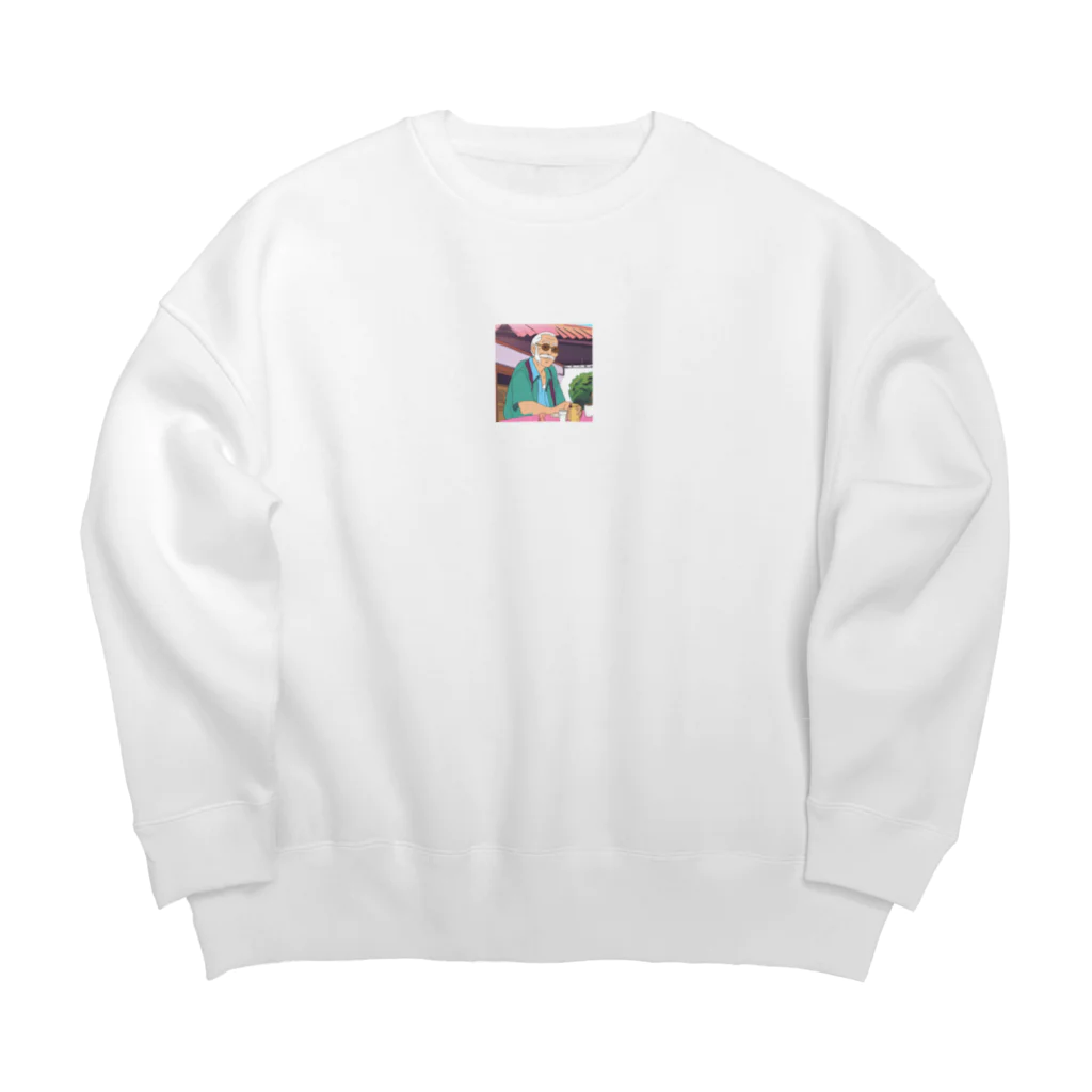 ラクダの店の休日のおじいちゃん Big Crew Neck Sweatshirt