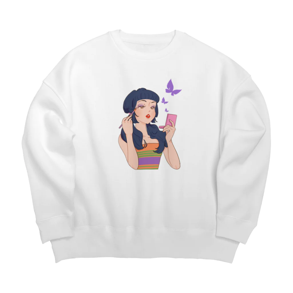 ダリアのコスメ女子 Big Crew Neck Sweatshirt