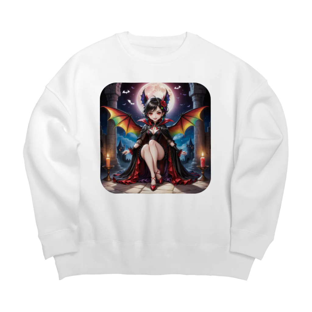 NexDreamの妖精のハロウィンフェス（吸血鬼） Big Crew Neck Sweatshirt