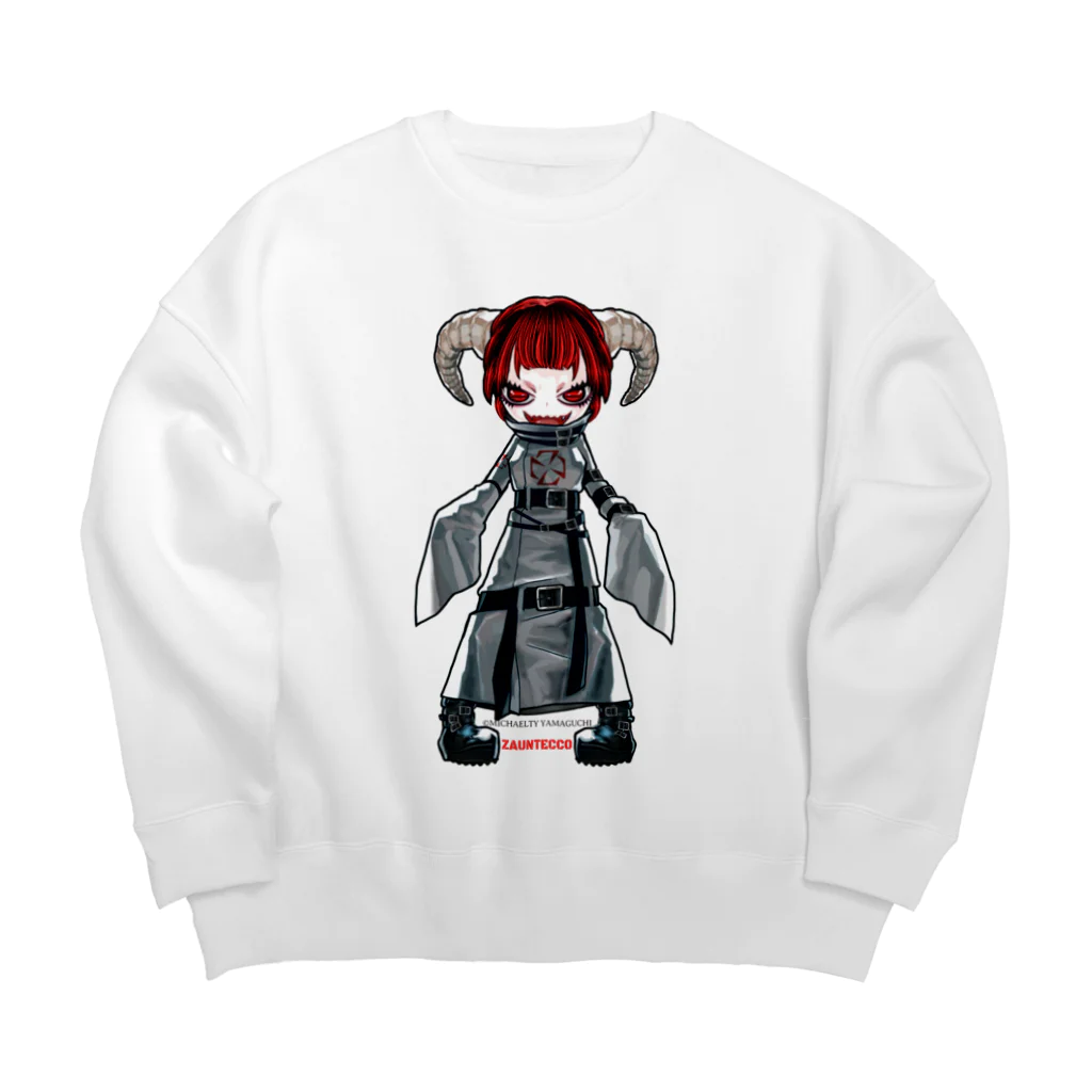 🩸ハロウィンホラー ⛓ゾウンテッ子🐏かわいいお化け屋敷VTuber🩸のゾウンテッ子  Big Crew Neck Sweatshirt