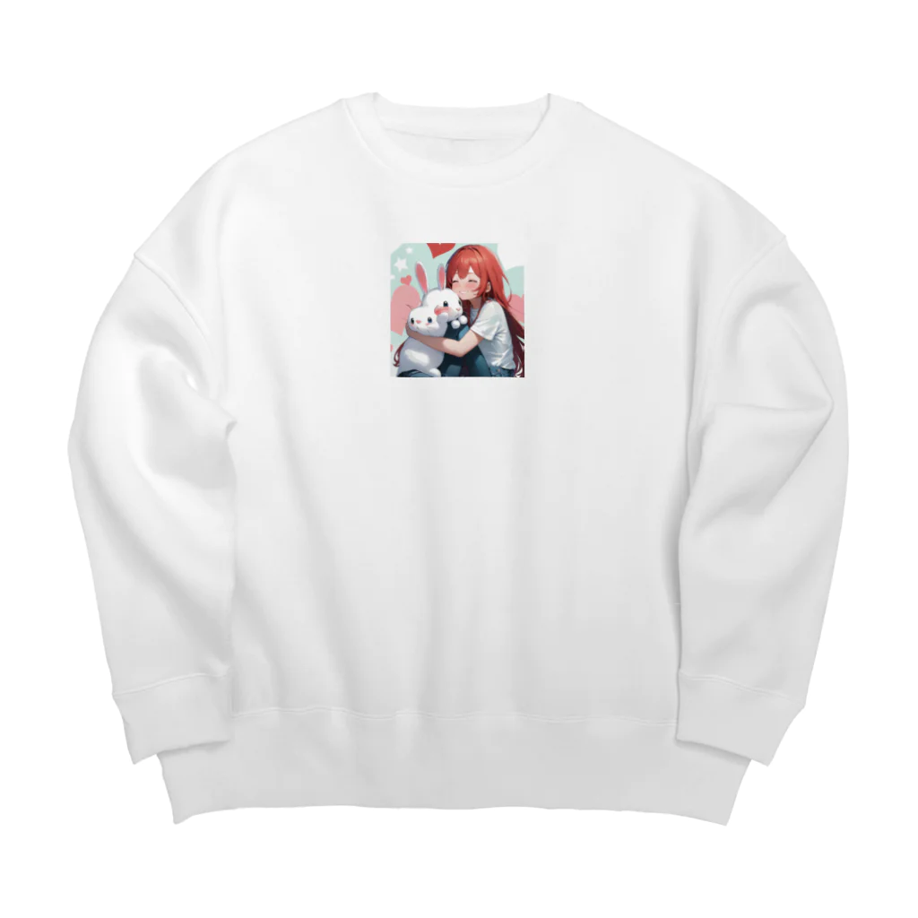 フウマショプのトリンとうさタン Big Crew Neck Sweatshirt