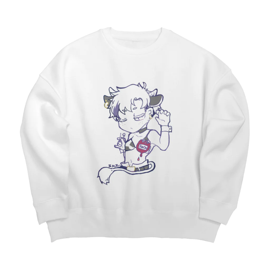 pesce paradisoのハコちゃん【STING】 Big Crew Neck Sweatshirt