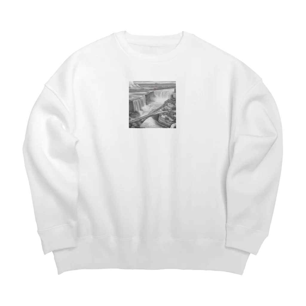 YoMiTの有名な観光スポットイメージ画像：ニアガラの滝（アメリカ、カナダ） Big Crew Neck Sweatshirt