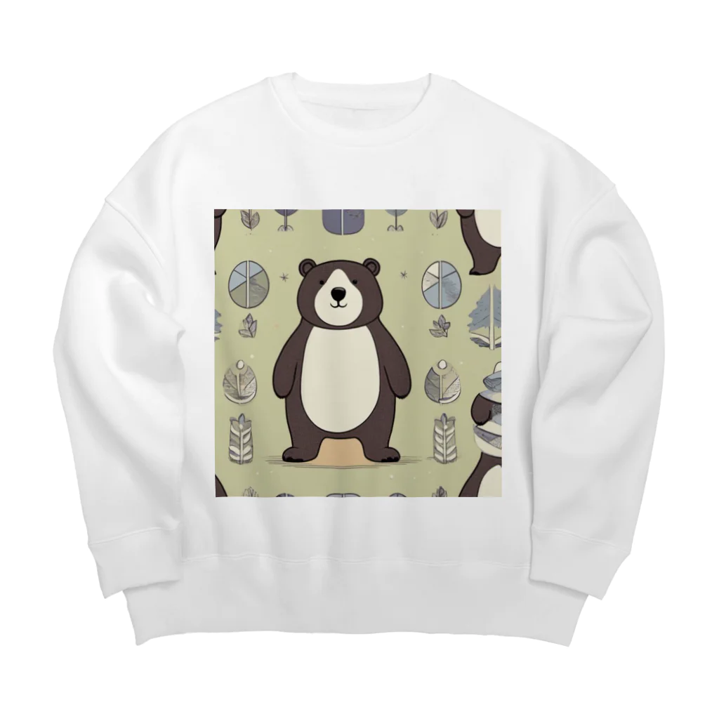 kawachi-sanのゆーくん Big Crew Neck Sweatshirt