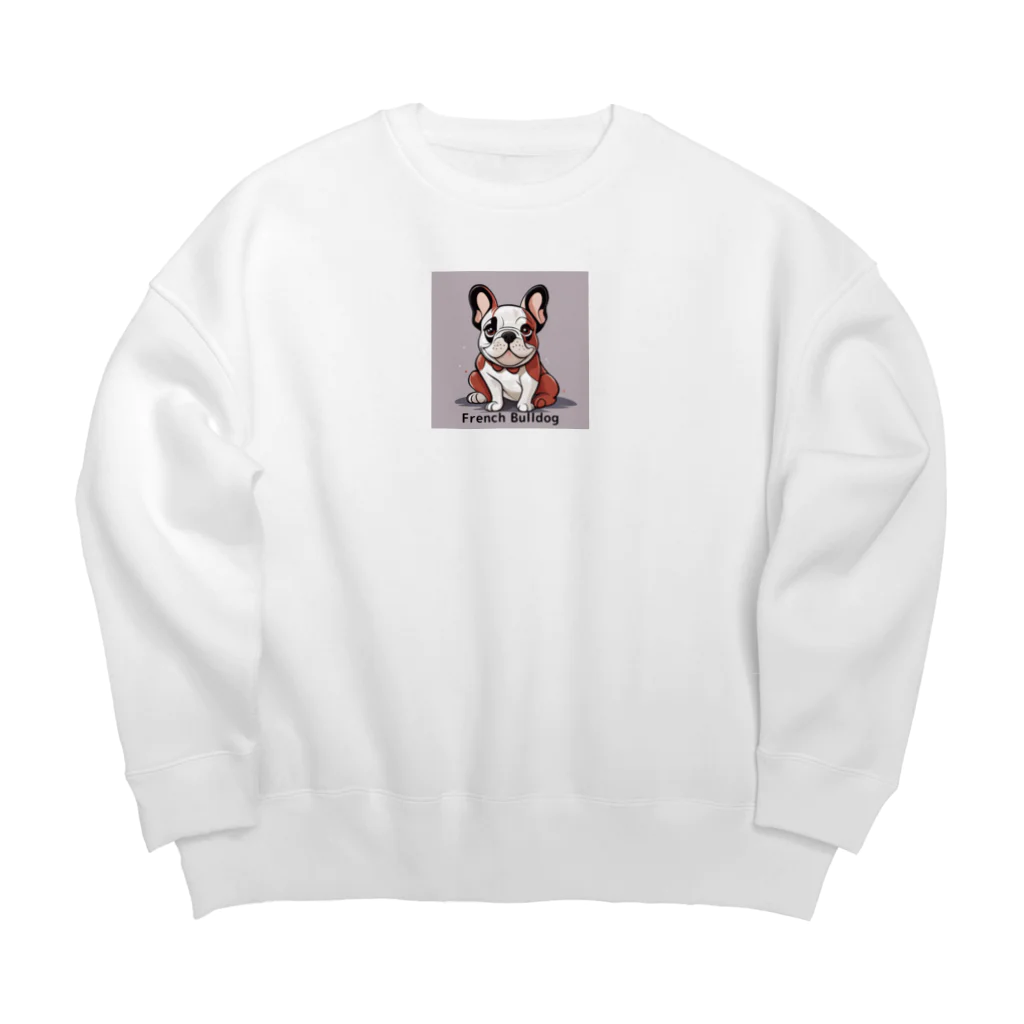 taka1005のフレンチブルドックの魅力を詰め込んだ『ブルドック・ワンダーランド』コレクション Big Crew Neck Sweatshirt