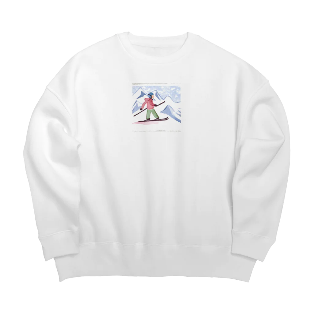 とみのスキーがすき Big Crew Neck Sweatshirt