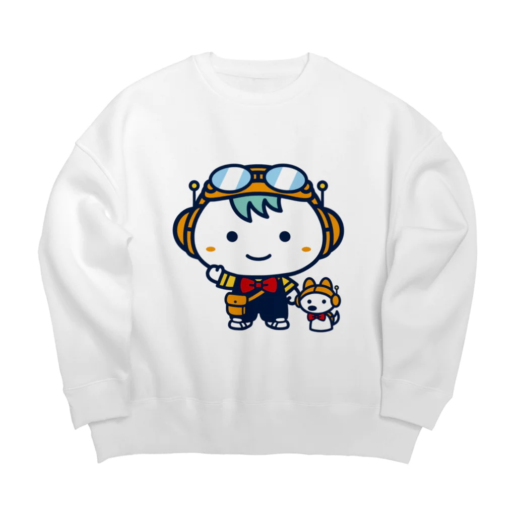 e_n_y_a_iのてっくんの冒険+ Big Crew Neck Sweatshirt