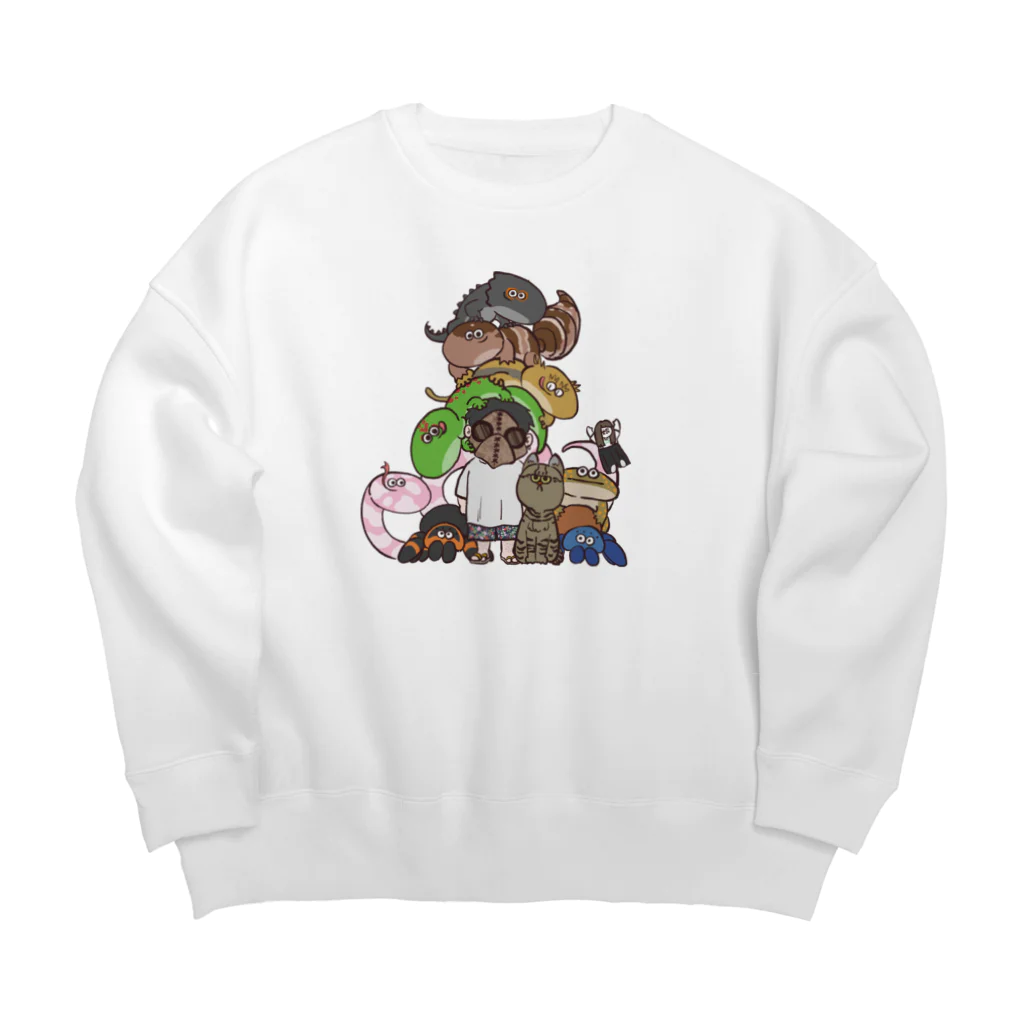 井上アフターバーナーの自分でファンアート Big Crew Neck Sweatshirt