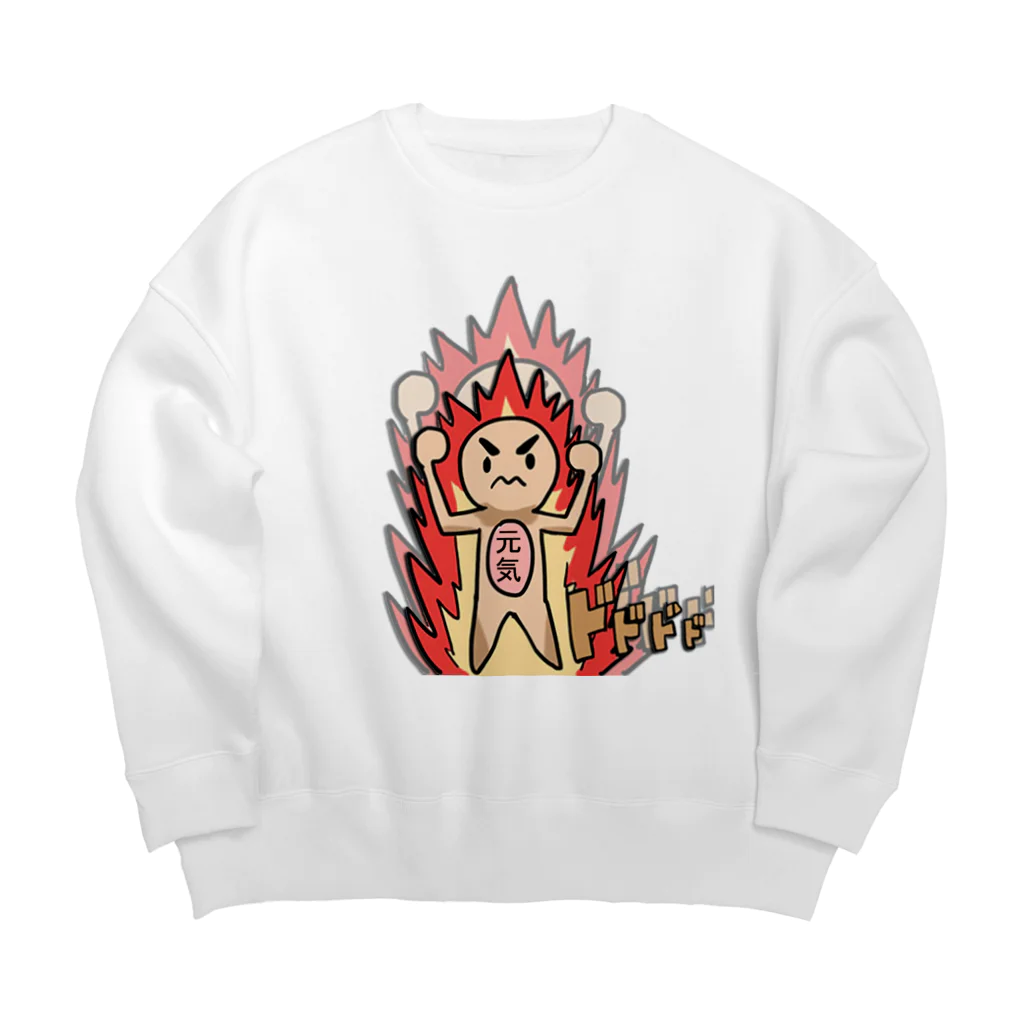 yankoumitsuのボッキー元気くん Big Crew Neck Sweatshirt