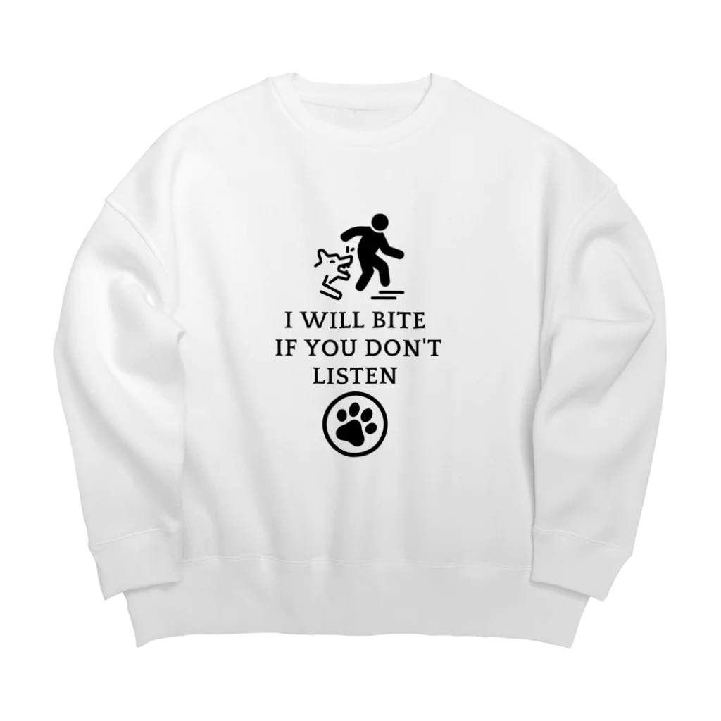 わんだーぱうだーの愛犬家による愛犬家のためのアイテム Big Crew Neck Sweatshirt