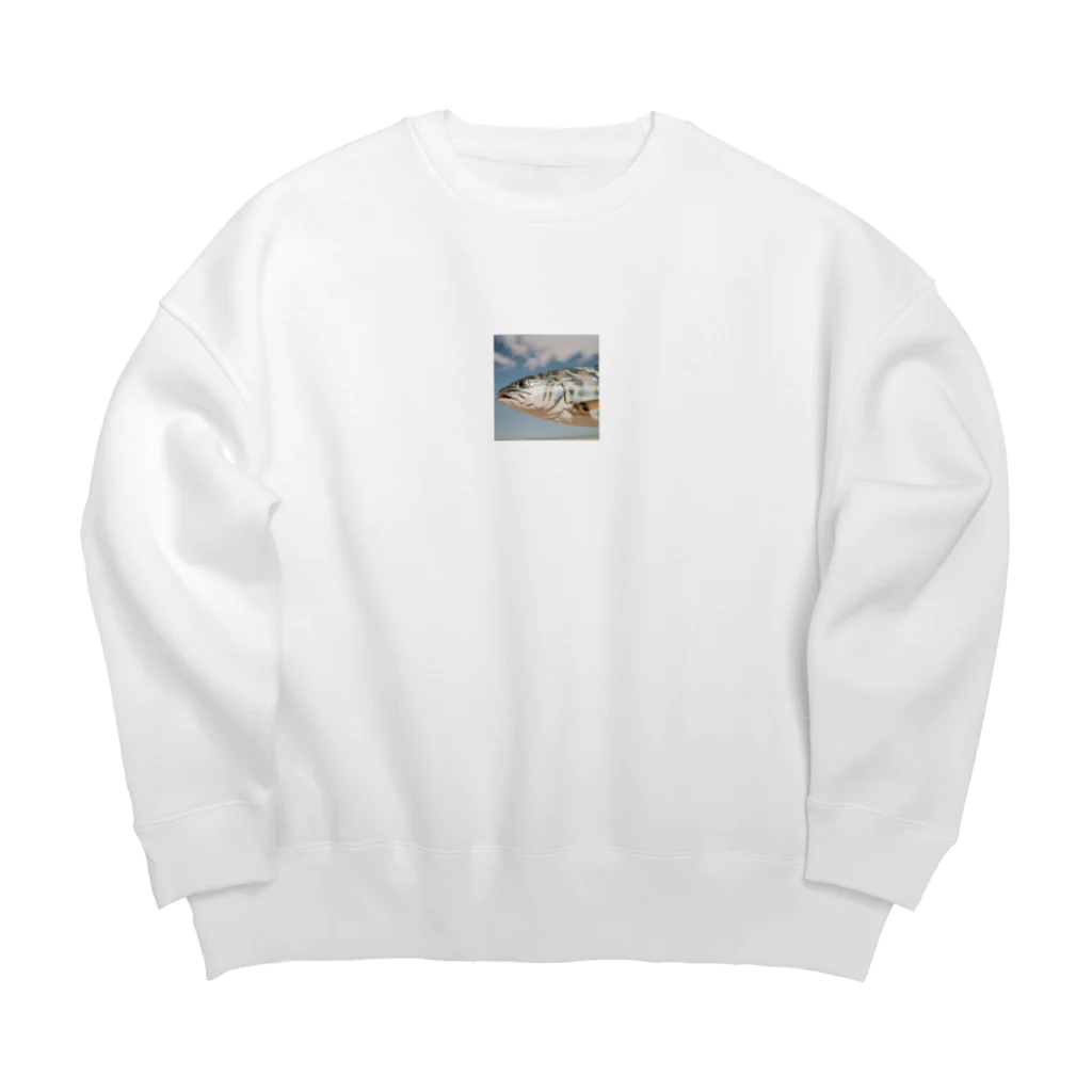 空と海の釣り好きサワラvr.3 Big Crew Neck Sweatshirt