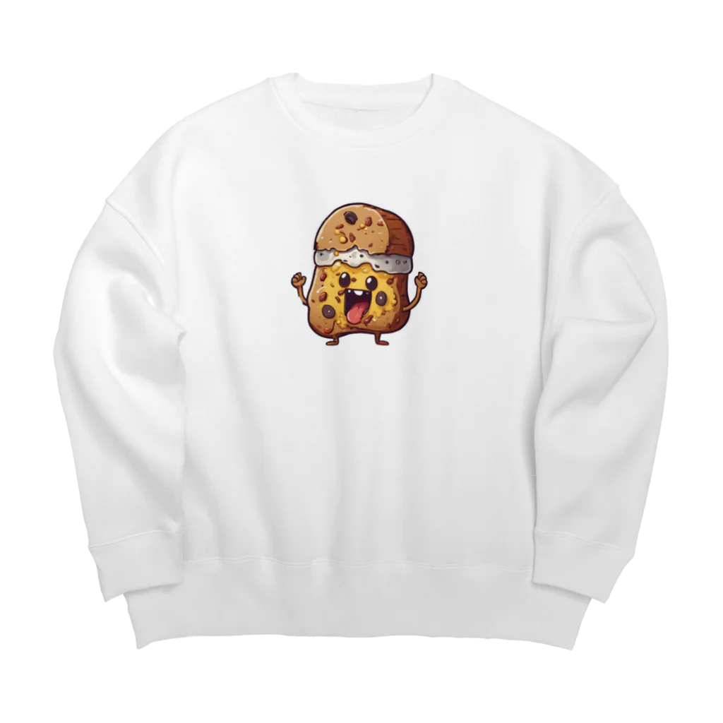 腐食物くんの腐食物くん Big Crew Neck Sweatshirt